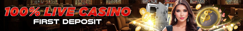 100% Live Casino First Deposit Bonus